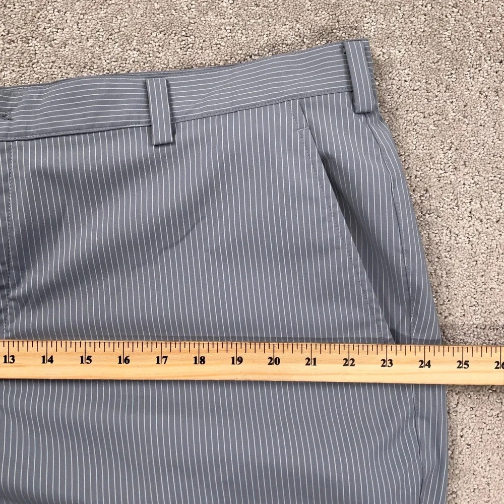 Nike Golf Pants Men‎ 40W 32L Gray Stripe Dri-FIT Stretch Atheletic Trousers